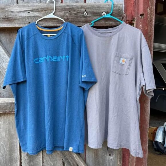 Lot of 2 Mens 3XL Carhartt Shirts Force and K87 - Picture 1 of 3